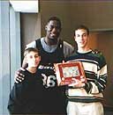 George and Cleveland Cavs Basketball Player Sean Kemp